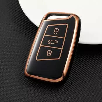 Новый чехол для ключей из ТПУ для VW Volkseagen Passat B8 Magotan для Skoda Superb A7 Kodiaq Seat Shell, аксессуары-брелок Key Case белый