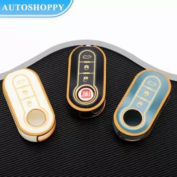 Новый чехол для ключей из ТПУ для автомобиля FIAT 500 Ducato Punto Panda Lancia Musa для Citroen Jumper Peugeot Boxer аксессуары чёрный