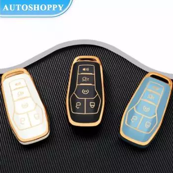 Новый чехол для ключей из ТПУ для Ford Fusion Mondeo Mustang F-150 Explorer Edge 2015 2016 2017 2018, защитный брелок, аксессуары чёрный