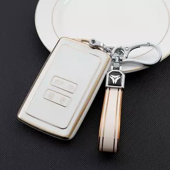 Новый чехол для ключей из ТПУ, полное покрытие для Renault Koleos Kadjar Megane Talisman Captur Espace Clio 2016-2019, аксессуары для ключей с 4 кнопками key case белый