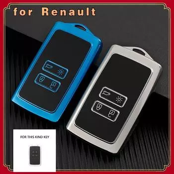 Новый чехол для ключей из ТПУ, полное покрытие для Renault Koleos Kadjar Megane Talisman Captur Espace Clio 2016-2019, аксессуары с 4 кнопками красный