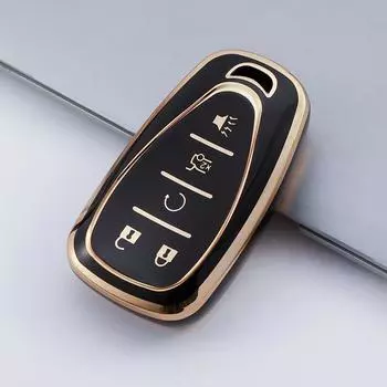 Новый чехол для ключей из ТПУ с 4 5 кнопками для Chevrolet 2017-2019 Chevy Malibu Camaro Cruze Traverse Sonic Volt Bolt Equinox, аксессуары для ключей 4A Button key case белый