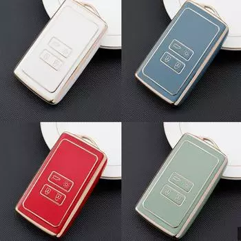 Новый чехол для ключей от машины, белый/черный/зеленый/темно-синий, защита от падения белый