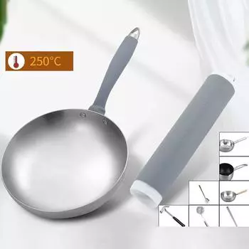Новый чехол для ручки кастрюли с защитой от ожогов, мягкий силиконовый держатель, высокотемпературный силиконовый чехол для ручки кастрюли для сковороды