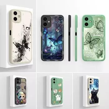 Новый чехол для Samsung A02 A02S M02 M02S A03 Core A04 M04 A04E A04S A05 A06 Милая панда бабочка мягкий защитный силиконовый чехол для телефона Samsung Samsung A06