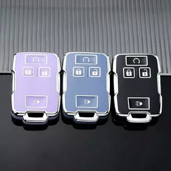 Новый чехол для смарт-ключа из ТПУ для автомобиля, брелок для Chevrolet Chevy для GMC Sierra 3500HD Canyon Colorado LT Silverado, защита без ключа Key Case белый