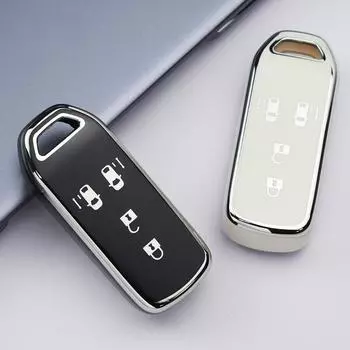 Новый чехол для смарт-ключа из ТПУ с дистанционным управлением для Honda New Nbox Custom JF3/JF4 N-BOX JF1/JF2 N-BOX+ Plus N Wagon N-One Protector Key Case белый