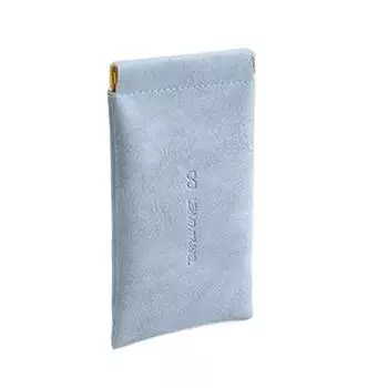 Новый чехол для солнцезащитных очков, автоматически закрывающийся, встроенный пуховый чехол для хранения очков, кожаный чехол для монет, ключей, ювелирных изделий, органайзер для очков синий