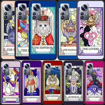 Новый чехол для телефона с милым котом и картой Таро для Xiaomi Poco X4 X3 NFC M4 Pro 5G GT M2 M3 Mi Note 10 Lite F3 F2 F1 A1 A2 A3 CC9E Capa Coqu Xiaomi Mi A1