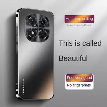 Новый чехол для телефона Xiaomi Redmi Note 14 Pro — ультратонкий матовый чехол с полной защитой от рассеивания тепла для Note 14 redmi note14pro чёрный