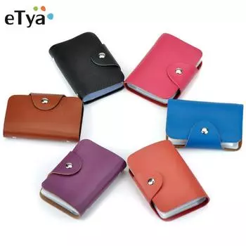 Новый чехол из натуральной кожи с 26 битами, чехол для карт, визитница для мужчин и женщин, сумка для кредитных карт, паспорта, модный кошелек