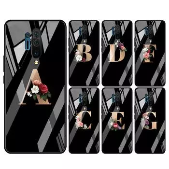 Новый чехол из закаленного стекла, роскошный чехол с надписью и цветами для Oneplus 7 7T 8 Z 8 8T 9 9R Nord PRO 5G, чехол для телефона Oneplus 7