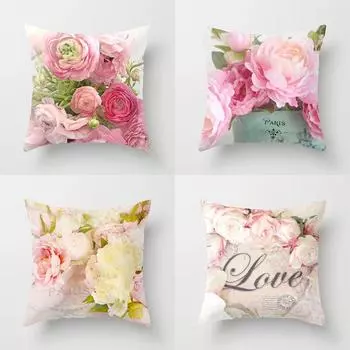 Новый чехол наволочка американская кантри роза средиземноморская наволочка украшение диван декоративная подушка гостиная спальня домашний декор 40x40cm