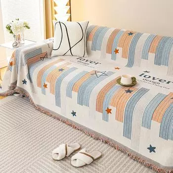 Новая универсальная нескользящая салфетка Chenier Four Seasons для дивана, полный комплект, универсальное одеяло для дивана, тканевая салфетка с защитой от царапин от кошек 180*130CM