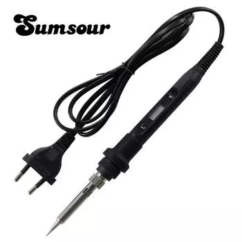 Новый черный электрический паяльник 80 Вт с ЖК-цифровым дисплеем и паяльным жалом с регулируемой температурой 220 В/110 В, сварочный инструмент чёрный