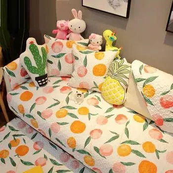 Новый четырехсезонный универсальный чехол для диванной подушки из хлопчатобумажной ткани. Простое современное универсальное домашнее нескользящее полотенце для гостиной. 50*50