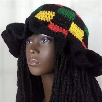 Новый чистый ручной работы вязаный крючком длинный платок, модный взрослый тюрбан головной убор adult 57-59cm