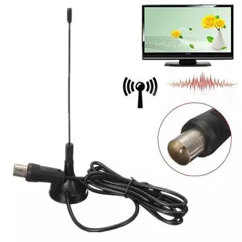Новый цифровой приемник сигнала Freeview HDTV для помещений 5dBi DVB T Mini TV Антенна Усилитель антенны CMMB Телевизионные приемники чёрный