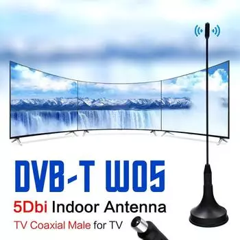 Новый цифровой приемник сигнала Freeview HDTV для помещений 5dBi DVB T Mini TV Антенна Усилитель антенны CMMB Телевизионные приемники чёрный