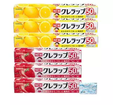 Новый Clewrap НОВЫЙ Clewrap Обычный 30 см x 50 м x 3 Мини 22 см x 50 м x 3 Стоимость 50 м Поставляется с оригинальной карманной салфеткой +