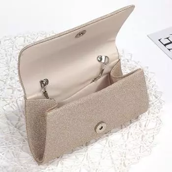 Новый цвет простой горизонтальный квадратный персонализированный портативный ужин элегантный темперамент модный клатч вечерняя сумочка светло-коричневого