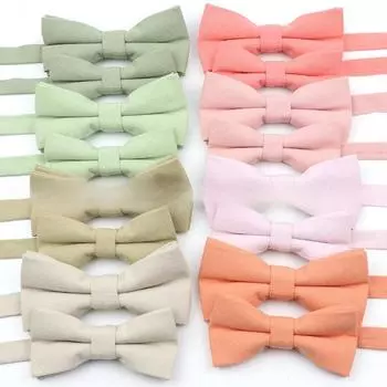 Новый цвет, светло-зеленый, розовый, хлопковый комплект с бабочками для родителей и детей, мужской галстук с бабочкой на каждый день, подарочные аксессуары