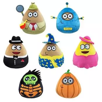 Новый цветной Pou Plush Cartoon Alien Toy Kawaii Мягкая игрушка-кукла Горячая игровая фигурка Подарки для фанатов