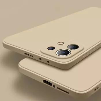 Новый цветной жидкий силиконовый чехол для Xiaomi Mi 11 Lite 5G NE 11i 12 12X 11T 10T 10 Poco M4 M3 X4 Pro X3 F3, чехол из мягкого ТПУ Xiaomi Mi 11 чёрный