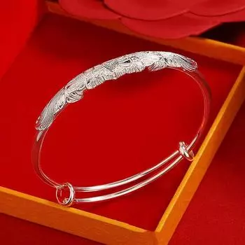 Новый цветочный шелковый браслет «Пьяный цветок» с плавными скользящими украшениями, женский дизайн толпы, посеребренные ювелирные изделия оптом для мамы Adjustable size