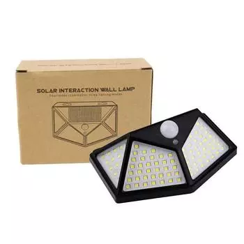 Новый датчик IP65 на солнечной энергии, наружные садовые настенные светильники, ландшафтный светильник с резервной солнечной батареей, наружная стена White