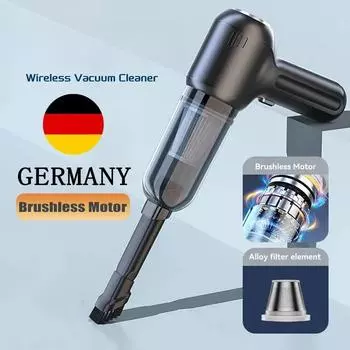 Новый DE 19000PA портативный беспроводной автомобильный пылесос мини-ручной пылесос мощная чистящая машина для сильного всасывания автомобильный очиститель белый