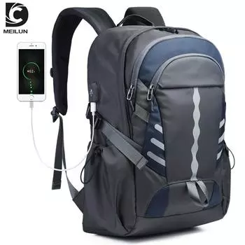 Новый деловой рюкзак, многофункциональный простой светоотражающий нейлоновый студенческий дорожный мужской рюкзак для компьютера