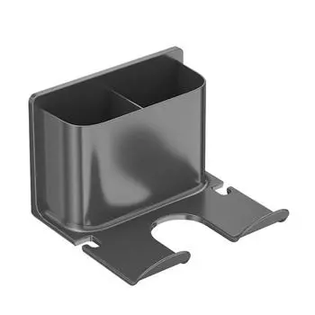 Новый держатель для фена, подставка для выпрямителя волос, полки без гвоздей для настенной комнаты, полка для хранения вещей в ванной комнате, аксессуары для ванной комнаты серый