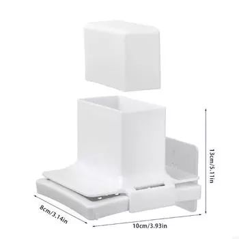 Новый держатель для мыла для ванной без пробивания, коробка для мыльной стружки, настенная, с полым дном, мыльница с прижимной коробкой, дозатор для душа