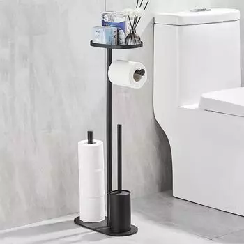 новый держатель для туалетной щетки из нержавеющей стали с набором для рук, держатель для бумажных полотенец для туалета с защитой от запаха, напольный