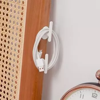 Новый держатель для вилки питания, настенный зажим, крючок для хранения без перфорации, держатель для розетки, кухонный крючок-невидимка, настенный клей, подвеска для офиса 8pcs