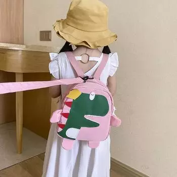 Новый детский школьный рюкзак с защитой от потери, рюкзак с защитой от нагрузки, рюкзак с рисунком милого динозавра для детского сада жёлтый