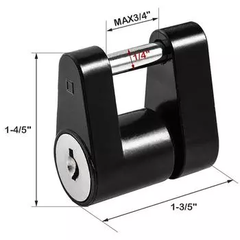 Новый Dia 1/4 Автомобильный прицеп Буксировка Лодки Автодом Грузовик Фургон Сцепное устройство для перевозки Замок + Набор из 2 ключей