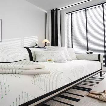 Новый диван-подушка Ice Silk, современный простой чехол для дивана, пылезащитный нескользящий чехол, полотенце 70x70cm