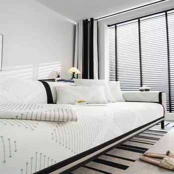 Новый диван-подушка Ice Silk, современный простой чехол для дивана, пылезащитный нескользящий чехол, полотенце 70x70