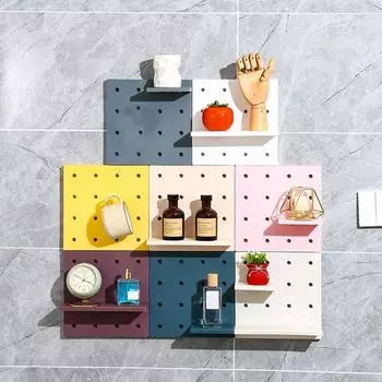 Новый DIY перфорированный картон без перфорации бытовая многофункциональная стойка для хранения PP Pegboard общежитие белый