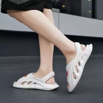 Новый дизайн 2024 года, мужская обувь, нескользящие мужские сандалии Eva с открытым носком, японский стиль, номер 41, дешевая распродажа, корейский стиль, стили купить 36-37