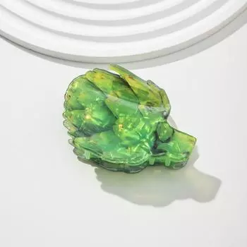 Новый Дизайн Акриловая Заколка-Краб для Волос в Форме Салата, Лука, Помидора для Женщин, Девушек, Креативные Смешные Геометрические Аксессуары для Волос с Принтом