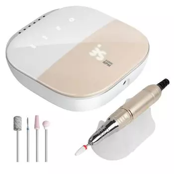 Новый дизайн, электрическая пилочка для ногтей, 35000 об/мин, металлическая маникюрная машина с HD-дисплеем для оборудования для дизайна ногтей, шлифовальная машинка для ногтей