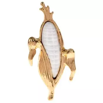 Новый дизайн, эмалированные броши в форме кукурузы, милые мультяшные броши с фруктами и овощами, кукурузой, булавки для женщин и детей, ювелирные изделия, подарки на Новый год