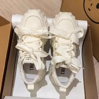 Новый дизайн, белые массивные кроссовки для женщин, кроссовки для бега, легкие спортивные туфли для девочек, дышащие кроссовки для папы 35 бежевый