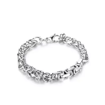 Новый дизайн браслета с вышивкой из грубой титановой стали рок-панк-браслет на руку 21