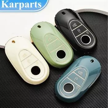 Новый дизайн, чехол для автомобильного дистанционного ключа из ТПУ для Mercedes Benz CE Class W223 W206 C260 C300 S450 S500 S400, протектор, аксессуары без ключа красный