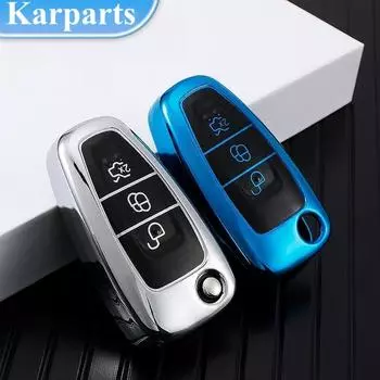 Новый дизайн, чехол для автомобильного ключа, чехол для Ford Focus 2 3 MK3 ST RS Ecosport Kuga Escape Fiesta Fold C-Max S-Max Mondeo, аксессуары красный