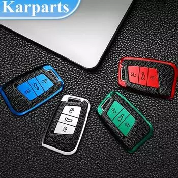 Новый дизайн, чехол для дистанционного ключа из ТПУ для Volkswagen VW Magotan Passat B8 Golf для Skoda Superb A7 Kodiaq, защитные аксессуары красный